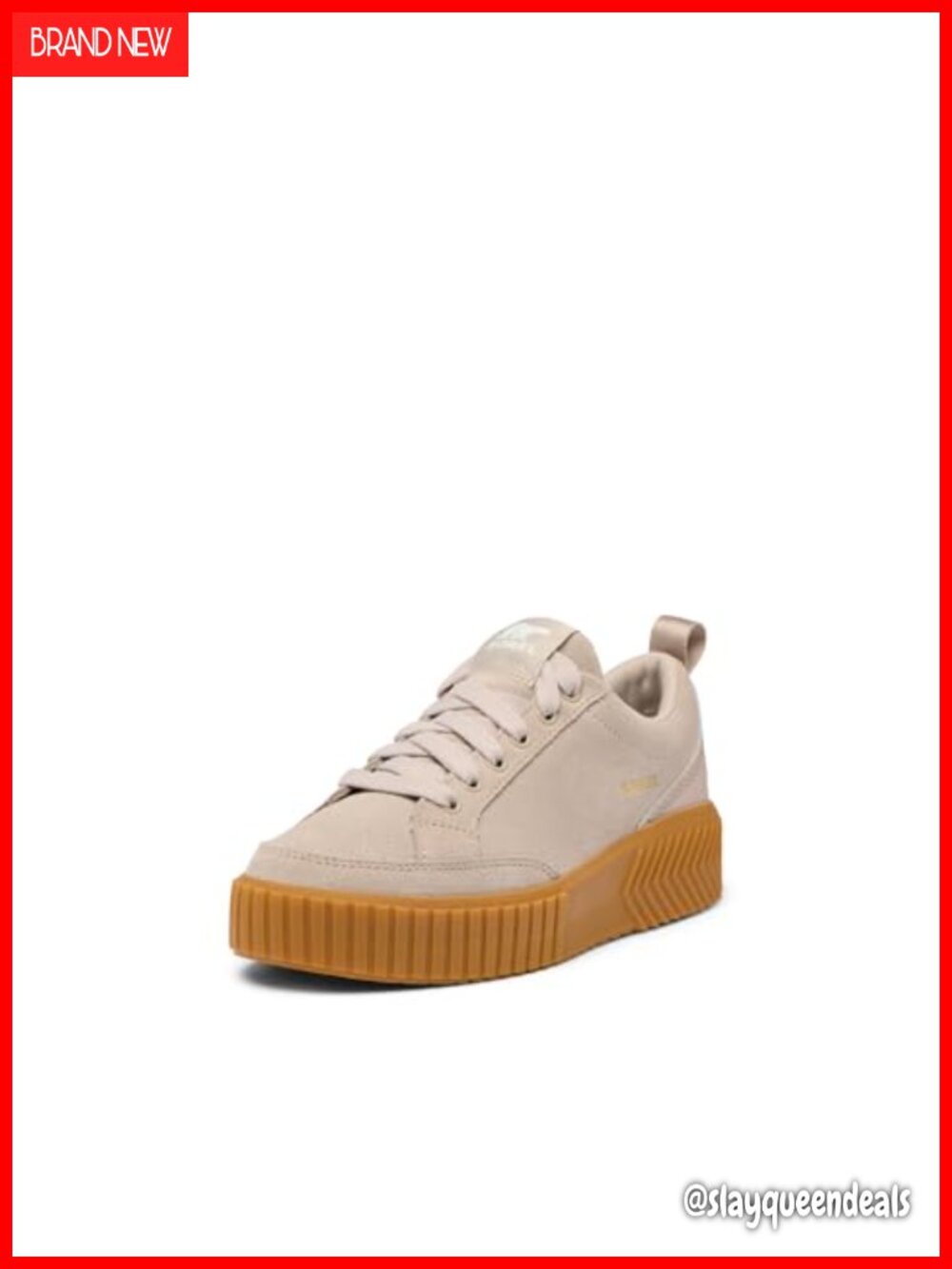 SOREL ONA AVE Low Sneaker Waterproof Suede Court Platform Lace-Up Casual